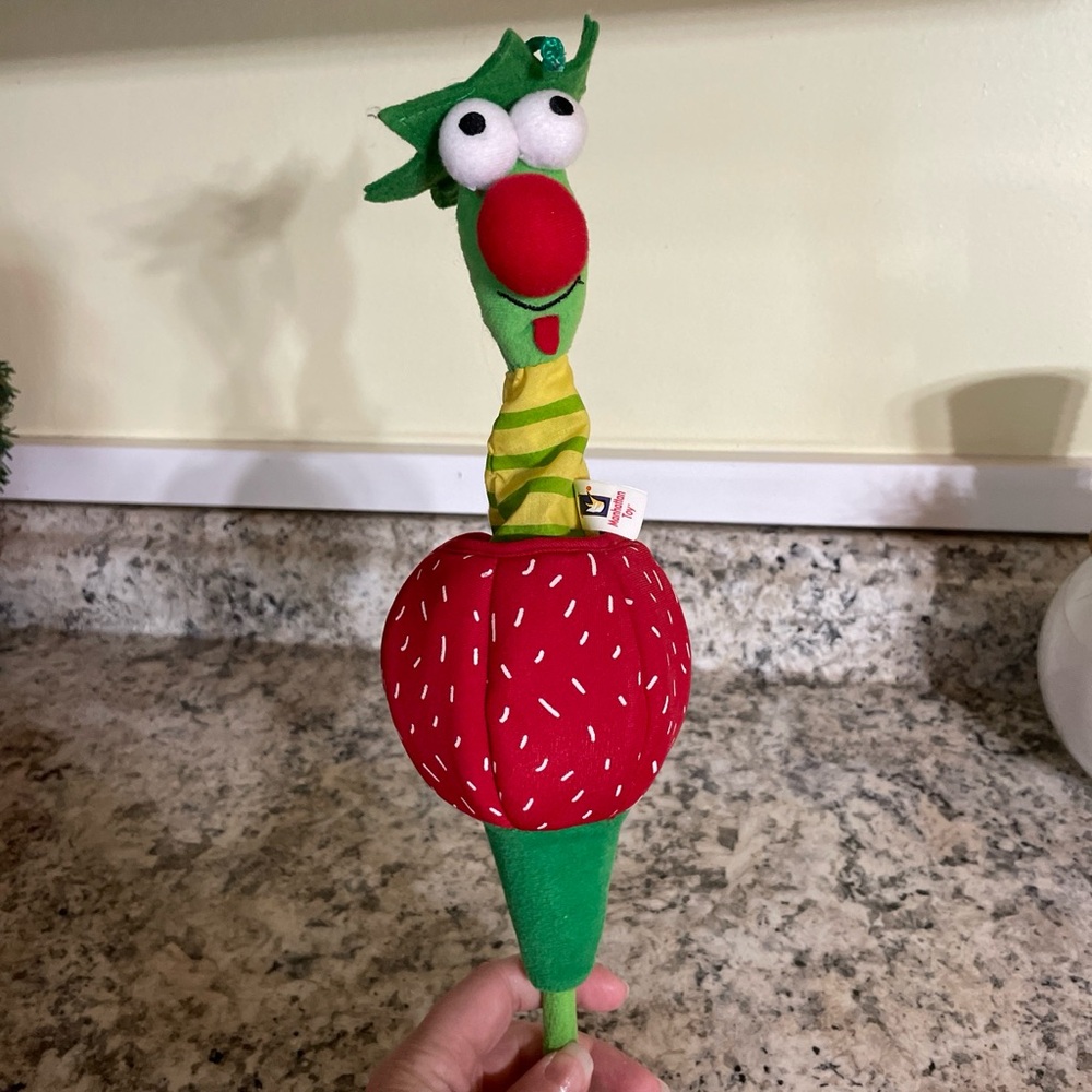 Vintage 2001 Manhattan Toy Lollipuppet Webster Worm